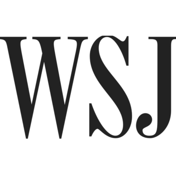 The Wall Street Journal logo, featuring the letters "WSJ" in a classic serif font.