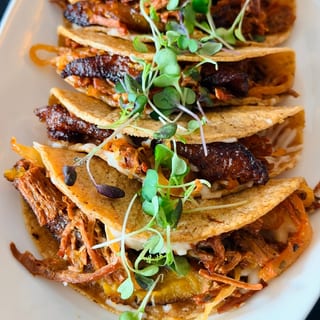 Steak & Plantain Quesa Taco