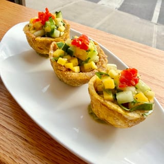 Mango Chow Ceviche Cups